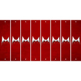 Red Oil Rubbed Cut Fun Strips (Set of 8) BEAR