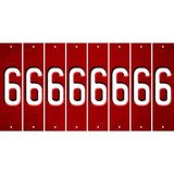 Red Oil Rubbed Cut Fun Strips (Set of 8) 7