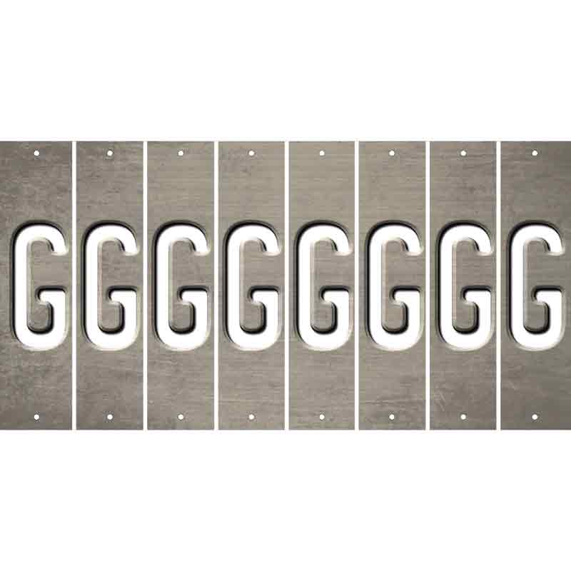 Tan Oil Rubbed Cut Fun Strips (Set of 8) H