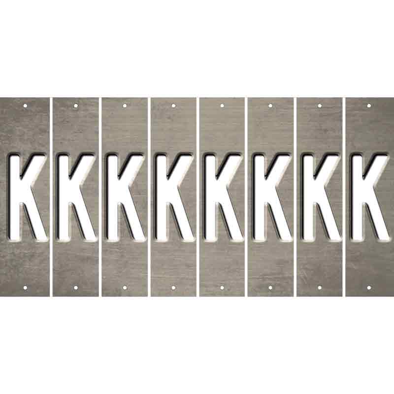 Tan Oil Rubbed Cut Fun Strips (Set of 8) L