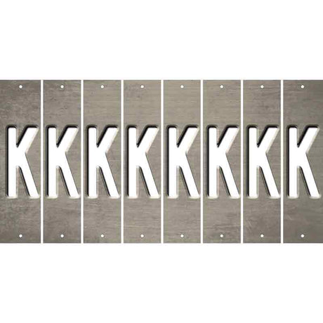 Tan Oil Rubbed Cut Fun Strips (Set of 8) L