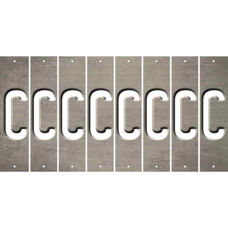 Tan Oil Rubbed Cut Fun Strips (Set of 8) D