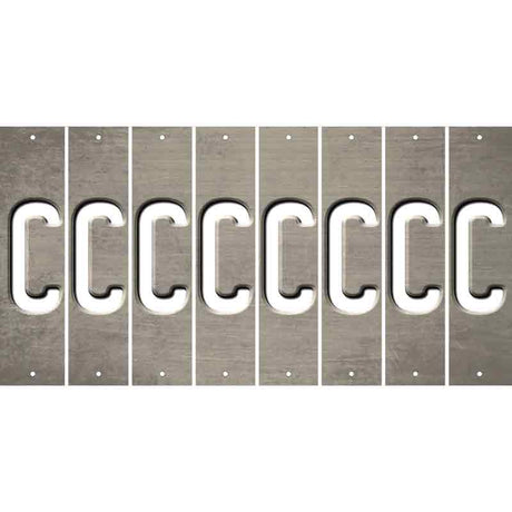 Tan Oil Rubbed Cut Fun Strips (Set of 8) D