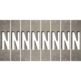 Tan Oil Rubbed Cut Fun Strips (Set of 8) O