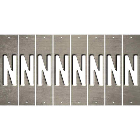 Tan Oil Rubbed Cut Fun Strips (Set of 8) O