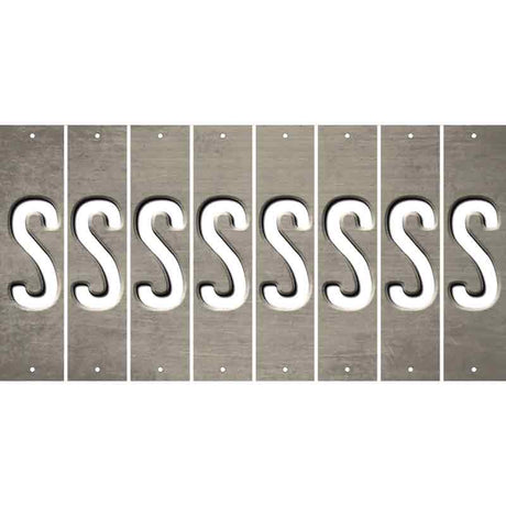 Tan Oil Rubbed Cut Fun Strips (Set of 8) T