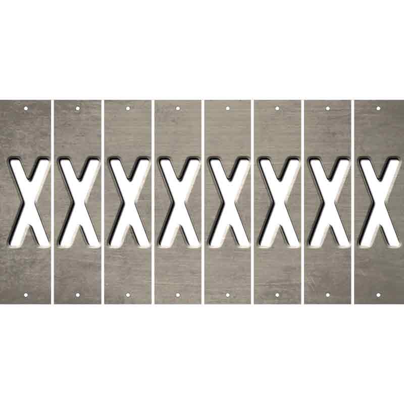 Tan Oil Rubbed Cut Fun Strips (Set of 8) Y