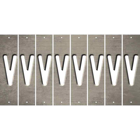 Tan Oil Rubbed Cut Fun Strips (Set of 8) W