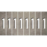 Tan Oil Rubbed Cut Fun Strips (Set of 8) 2