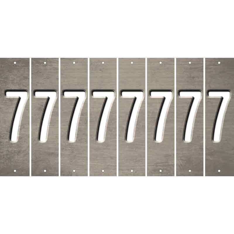 Tan Oil Rubbed Cut Fun Strips (Set of 8) 8