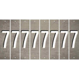 Tan Oil Rubbed Cut Fun Strips (Set of 8) 8