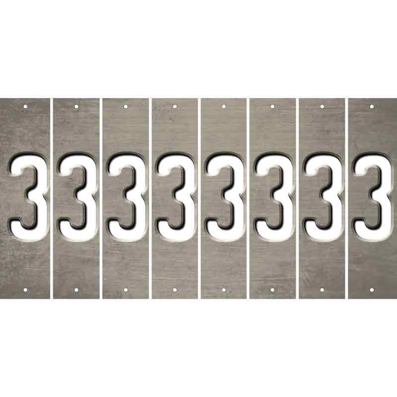 Tan Oil Rubbed Cut Fun Strips (Set of 8) 4