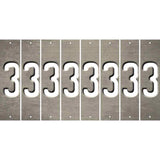 Tan Oil Rubbed Cut Fun Strips (Set of 8) 4