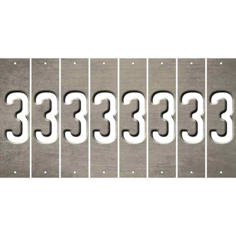 Tan Oil Rubbed Cut Fun Strips (Set of 8) 4