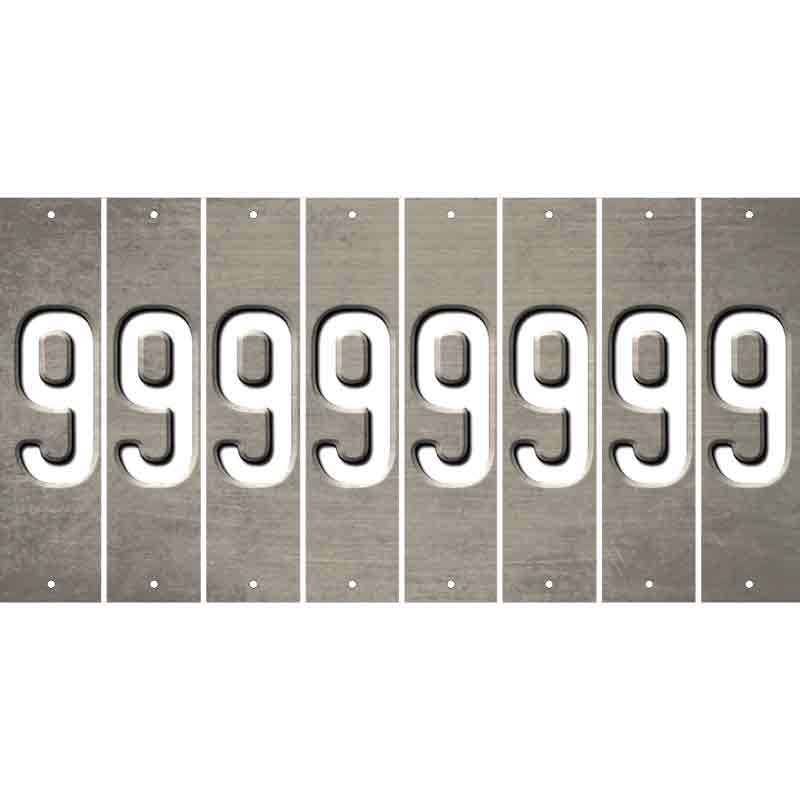 Tan Oil Rubbed Cut Fun Strips (Set of 8) BLANK