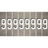 Tan Oil Rubbed Cut Fun Strips (Set of 8) BLANK