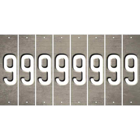 Tan Oil Rubbed Cut Fun Strips (Set of 8) BLANK