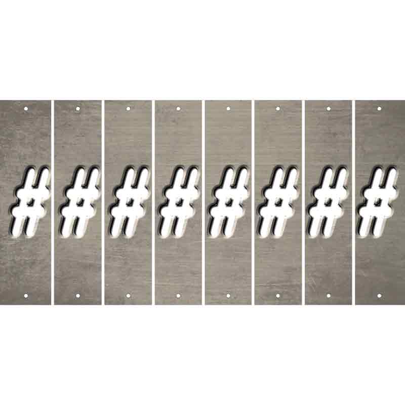 Tan Oil Rubbed Cut Fun Strips (Set of 8) @