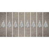 Tan Oil Rubbed Cut Fun Strips (Set of 8) CHRISTMAS TREE