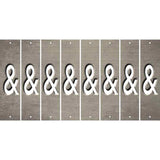 Tan Oil Rubbed Cut Fun Strips (Set of 8) HEART