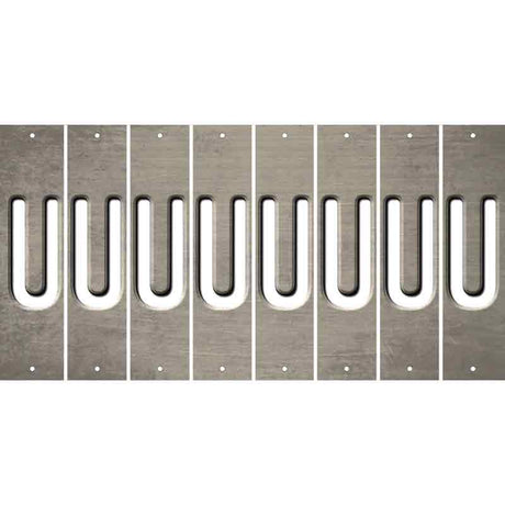 Tan Oil Rubbed Cut Fun Strips (Set of 8) V