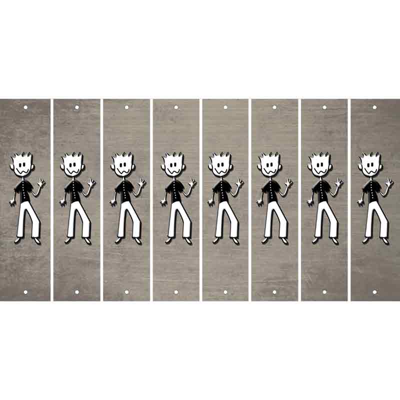 Tan Oil Rubbed Cut Fun Strips (Set of 8) DAD