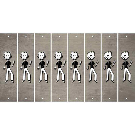 Tan Oil Rubbed Cut Fun Strips (Set of 8) DAD