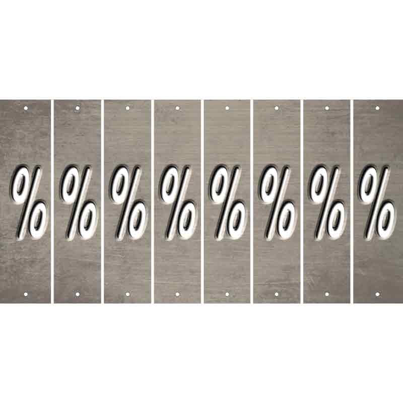 Tan Oil Rubbed Cut Fun Strips (Set of 8) -