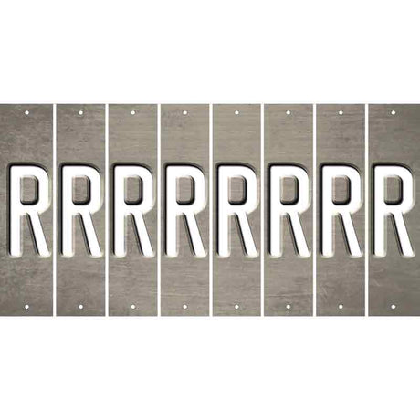 Tan Oil Rubbed Cut Fun Strips (Set of 8) S