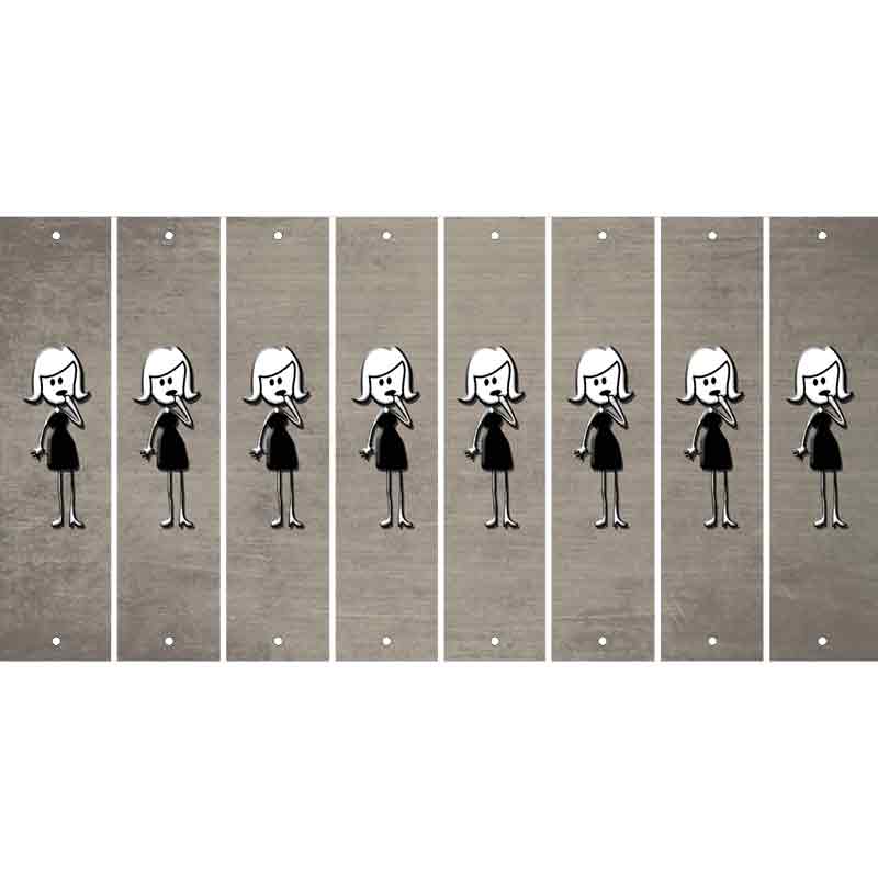 Tan Oil Rubbed Cut Fun Strips (Set of 8) MOM