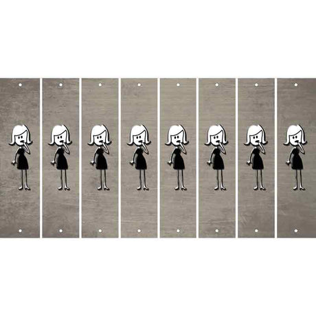 Tan Oil Rubbed Cut Fun Strips (Set of 8) MOM