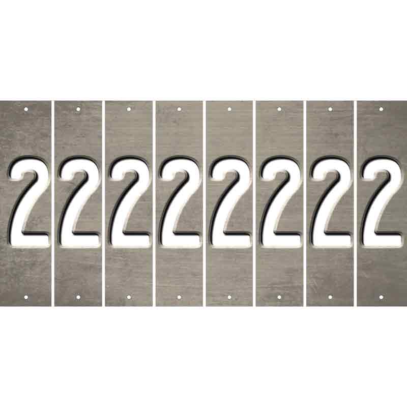 Tan Oil Rubbed Cut Fun Strips (Set of 8) 3