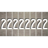 Tan Oil Rubbed Cut Fun Strips (Set of 8) 3