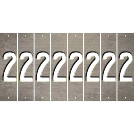 Tan Oil Rubbed Cut Fun Strips (Set of 8) 3