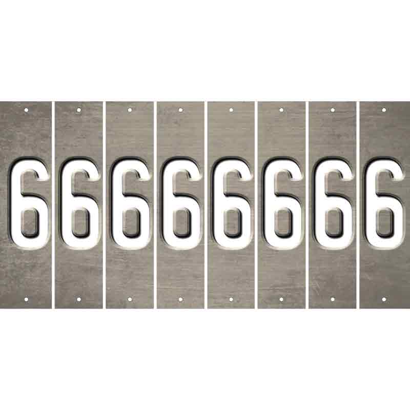 Tan Oil Rubbed Cut Fun Strips (Set of 8) 7