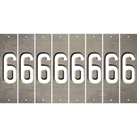 Tan Oil Rubbed Cut Fun Strips (Set of 8) 7