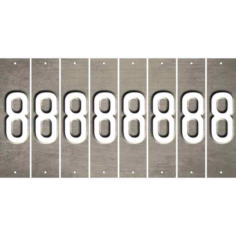 Tan Oil Rubbed Cut Fun Strips (Set of 8) 9