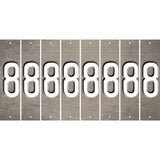 Tan Oil Rubbed Cut Fun Strips (Set of 8) 9