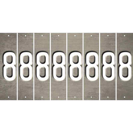 Tan Oil Rubbed Cut Fun Strips (Set of 8) 9