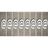 Tan Oil Rubbed Cut Fun Strips (Set of 8) !