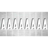 White Oil Rubbed Cut Fun Strips (Set of 8) B