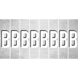 White Oil Rubbed Cut Fun Strips (Set of 8) C