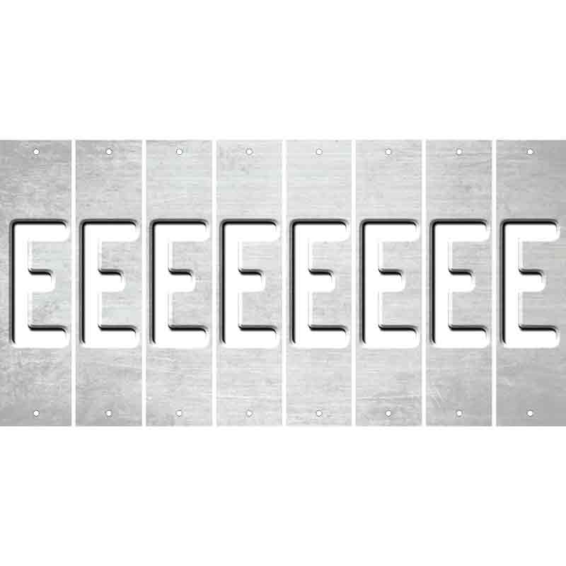 White Oil Rubbed Cut Fun Strips (Set of 8) F