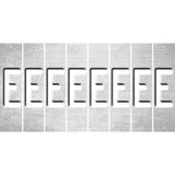 White Oil Rubbed Cut Fun Strips (Set of 8) F