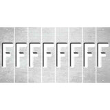 White Oil Rubbed Cut Fun Strips (Set of 8) G