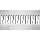 White Oil Rubbed Cut Fun Strips (Set of 8) O