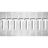 White Oil Rubbed Cut Fun Strips (Set of 8) U