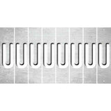 White Oil Rubbed Cut Fun Strips (Set of 8) V