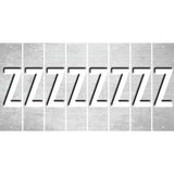 White Oil Rubbed Cut Fun Strips (Set of 8) 0