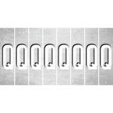 White Oil Rubbed Cut Fun Strips (Set of 8) R